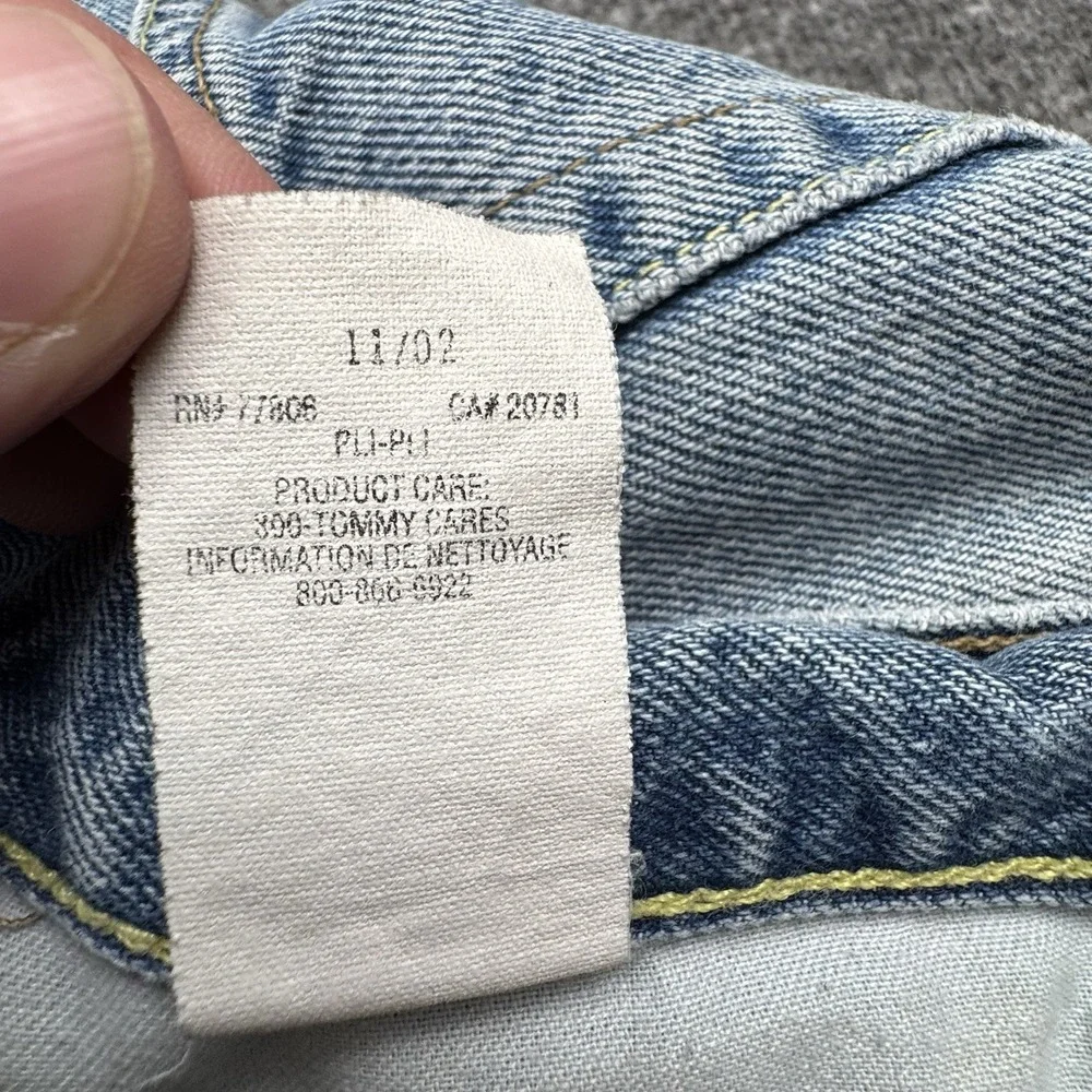 Tommy Hilfiger Jeans Denim Men's Shorts Size 34 Medium Wash Vtg Jorts‎ 2000s
